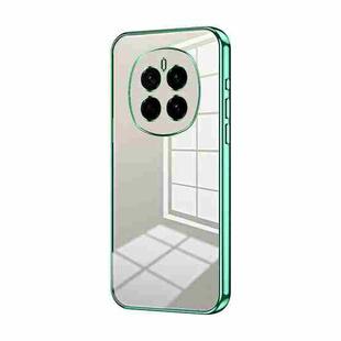 For Honor Magic7 Transparent Plating Fine Hole Phone Case(Green)