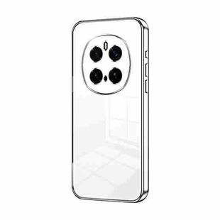 For Honor Magic7 Pro Transparent Plating Fine Hole Phone Case(Silver)