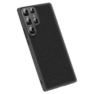 For Samsung Galaxy S24 Ultra 5G Carbon Fiber Texture Printing Phone Case(Black)