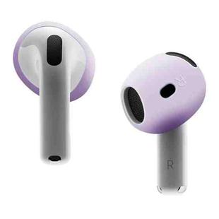 For AirPods 4 Ear Cap Soft Silicone Protective Case(Lavender Purple)