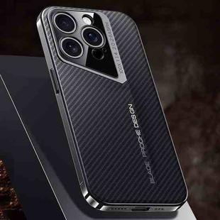 For iPhone 13 Pro Max Carbon Fiber Texture PC Phone Case(Black)