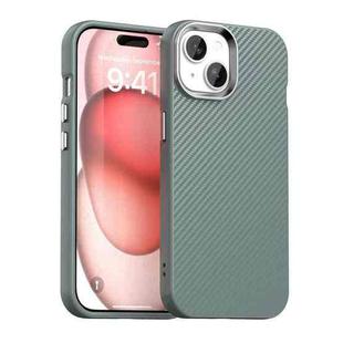 For iPhone 15 Carbon Fiber Series IMD Phone Case(Grey)