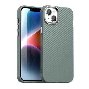 For iPhone 14 Carbon Fiber Series IMD Phone Case(Grey)