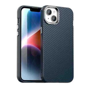 For iPhone 14 Carbon Fiber Series IMD Phone Case(Blue)