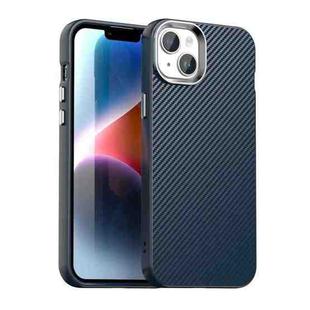 For iPhone 13 Carbon Fiber Series IMD Phone Case(Blue)