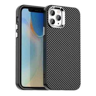 For iPhone 11 Pro Max Carbon Fiber Series IMD Phone Case(Black)