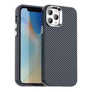 For iPhone 11 Pro Max Carbon Fiber Series IMD Phone Case(Blue)