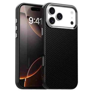 For iPhone 17 Pro Carbon Fiber Series IMD Phone Case(Black)