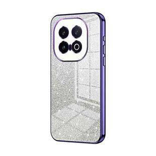 For vivo iQOO 13 Gradient Glitter Powder Electroplated Phone Case(Purple)