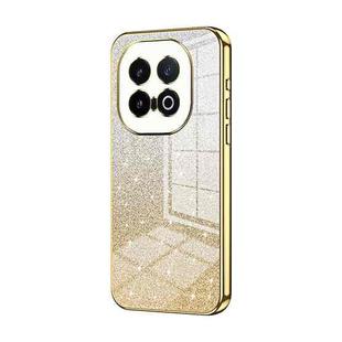 For vivo iQOO 13 Gradient Glitter Powder Electroplated Phone Case(Gold)