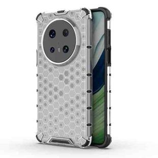 For Huawei Mate 70 Pro 5G Honeycomb Shockproof Phone Case(White)