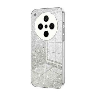 For OPPO Find X8 Gradient Glitter Powder Electroplated Phone Case(Transparent)