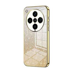 For OPPO Find X8 Pro Gradient Glitter Powder Electroplated Phone Case(Gold)