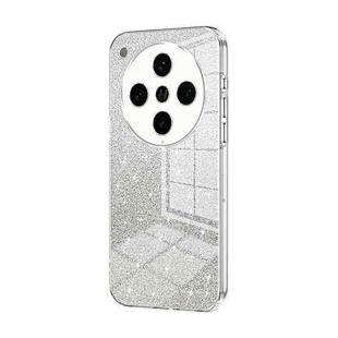 For OPPO Find X8 Pro Gradient Glitter Powder Electroplated Phone Case(Transparent)