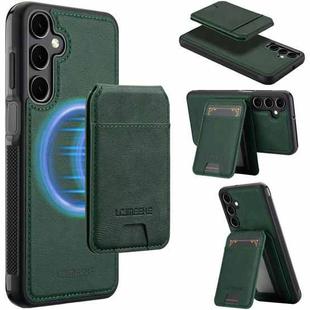 For Samsung Galaxy S24+ 5G LC.IMEEKE L3 Series Detachable RFID Card Bag Magsafe Phone Case(Green)