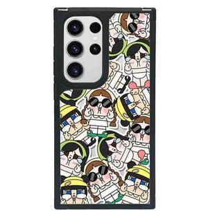 For Samsung Galaxy S23 Ultra 5G Creative Art Pattern Full Coverage Phone Case(Cry Baby C)