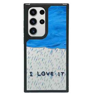 For Samsung Galaxy S23 Ultra 5G Creative Art Pattern Full Coverage Phone Case(Unknown Feelings A)