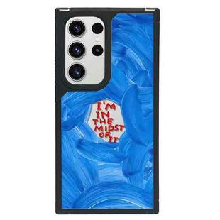 For Samsung Galaxy S23 Ultra 5G Creative Art Pattern Full Coverage Phone Case(Unknown Feelings B)