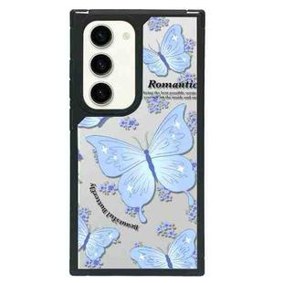 For Samsung Galaxy S23 5G Creative Art Pattern Full Coverage Phone Case(Blue Butterfly)