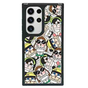 For Samsung Galaxy S22 Ultra 5G Creative Art Pattern Full Coverage Phone Case(Cry Baby C)