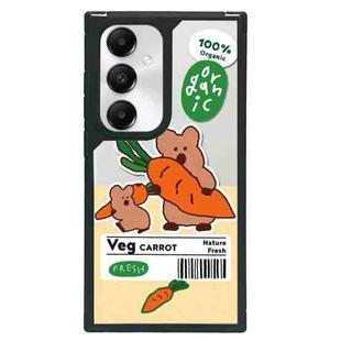 For Samsung Galaxy S24+ 5G Creative Art Pattern Full Coverage Phone Case(Carrot Bear)