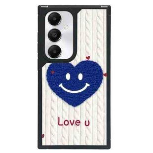 For Samsung Galaxy S24+ 5G Creative Art Pattern Full Coverage Phone Case(Knitted Smiley Face)
