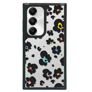 For Samsung Galaxy S24 5G Creative Art Pattern Full Coverage Phone Case(Black Pink Leopard A)