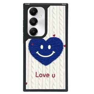 For Samsung Galaxy S24 5G Creative Art Pattern Full Coverage Phone Case(Knitted Smiley Face)