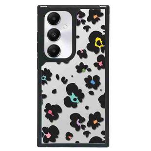 For Samsung Galaxy S23 FE 5G Creative Art Pattern Full Coverage Phone Case(Black Pink Leopard A)