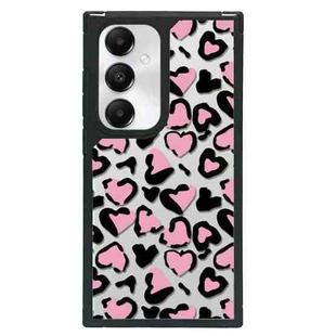 For Samsung Galaxy S23 FE 5G Creative Art Pattern Full Coverage Phone Case(Black Pink Leopard B)