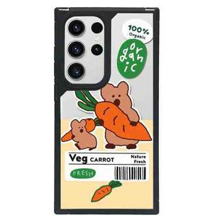 For Samsung Galaxy S23 Ultra 5G Creative Art Pattern Full Coverage Phone Case(Carrot Bear)