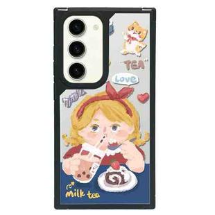 For Samsung Galaxy S23+ 5G Creative Art Pattern Full Coverage Phone Case(Food Couple A)