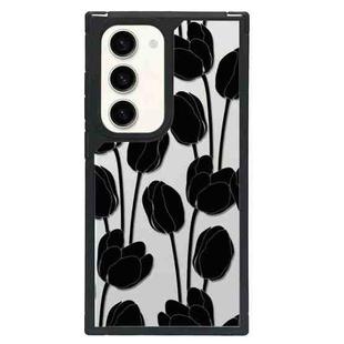 For Samsung Galaxy S23 5G Creative Art Pattern Full Coverage Phone Case(Tulip Camellia B)