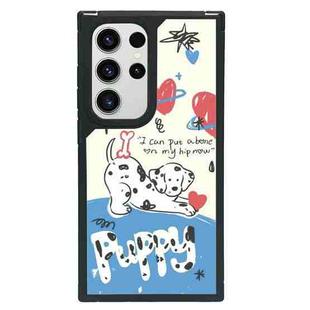 For Samsung Galaxy S22 Ultra 5G Creative Art Pattern Full Coverage Phone Case(Puppy A)