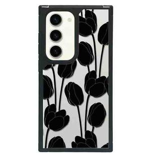 For Samsung Galaxy S22 5G Creative Art Pattern Full Coverage Phone Case(Tulip Camellia B)