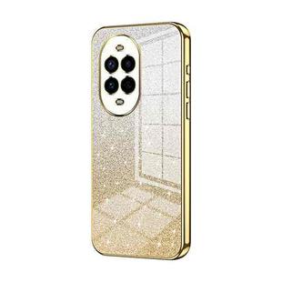 For Huawei Nova 13 Pro Gradient Glitter Powder Electroplated Phone Case(Gold)