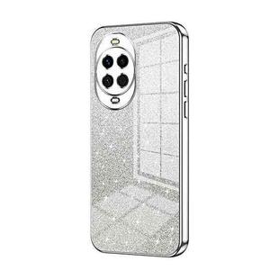 For Huawei nova 14 Gradient Glitter Powder Electroplated Phone Case(Silver)