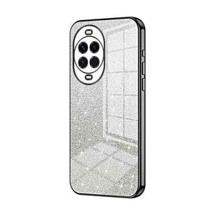 For Huawei nova 14 Gradient Glitter Powder Electroplated Phone Case(Black)