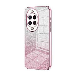 For Huawei nova 14 Pro Gradient Glitter Powder Electroplated Phone Case(Pink)