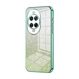 For Huawei nova 14 Ultra Gradient Glitter Powder Electroplated Phone Case(Green)