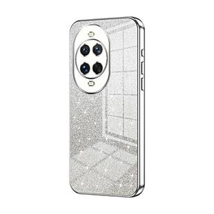 For Huawei nova 14 Ultra Gradient Glitter Powder Electroplated Phone Case(Silver)