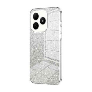For Huawei Hi Enjoy 80s Gradient Glitter Powder Electroplated Phone Case(Transparent)