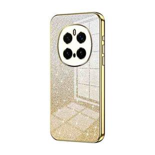 For Honor Magic7 Pro Gradient Glitter Powder Electroplated Phone Case(Gold)