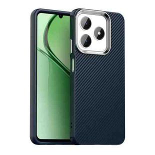 For Realme C61 Carbon Fiber Series IMD Phone Case(Blue)