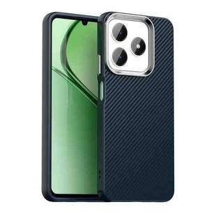 For Realme C63 4G Carbon Fiber Series IMD Phone Case(Blue)