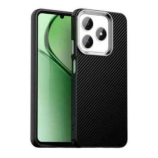 For Realme Narzo N63 Carbon Fiber Series IMD Phone Case(Black)