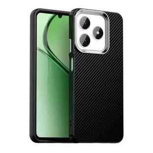 For Realme Note 60 Carbon Fiber Series IMD Phone Case(Black)