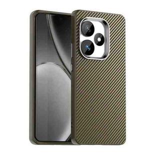 For Realme GT Neo6 SE Carbon Fiber Series IMD Phone Case(Brown)