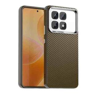 For Redmi K70 Ultra Carbon Fiber Series IMD Phone Case(Brown)