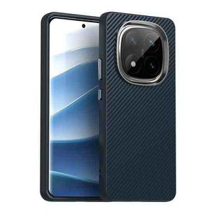 For Redmi Note 14 Pro+ 5G Carbon Fiber Series IMD Phone Case(Blue)